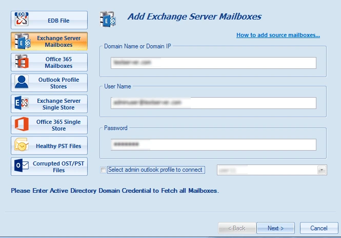 adding source mailbox image