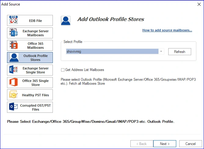 adding source mailbox image