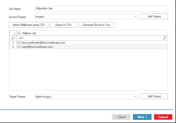 Connect Source and target