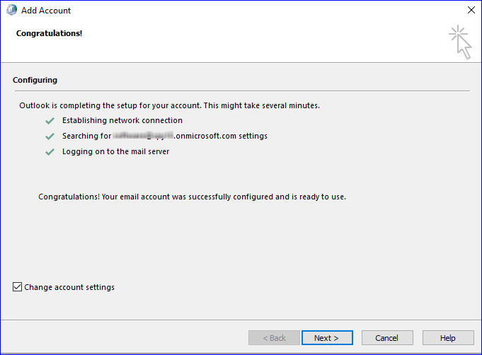 create an online outlook profile