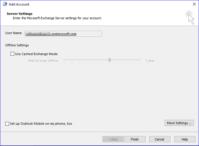 create an online outlook profile