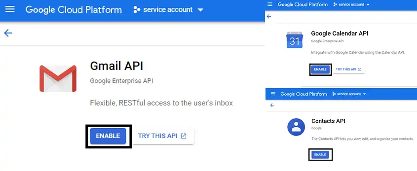 generate P12 key for Google service account