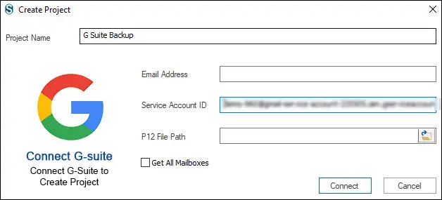 generate P12 key for Google service account