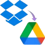 Export Dropbox to Google Drive, Shared Drive