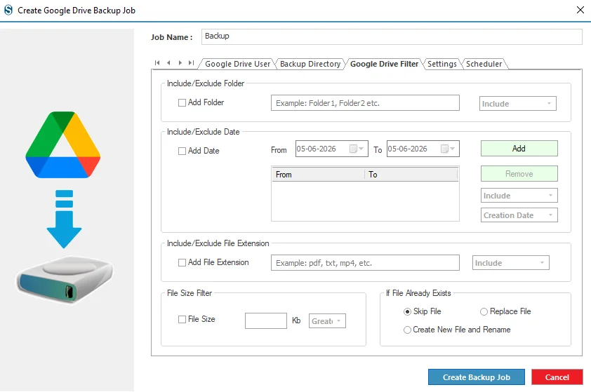 create new PST file