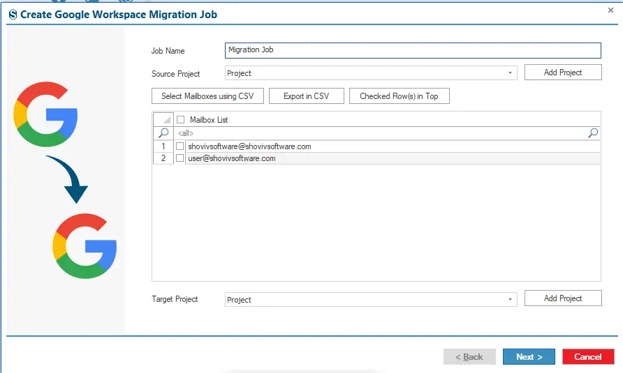 Connect Source and Target