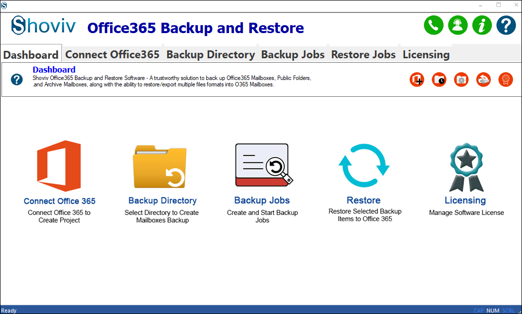 Tap the Connect Office 365 tab 