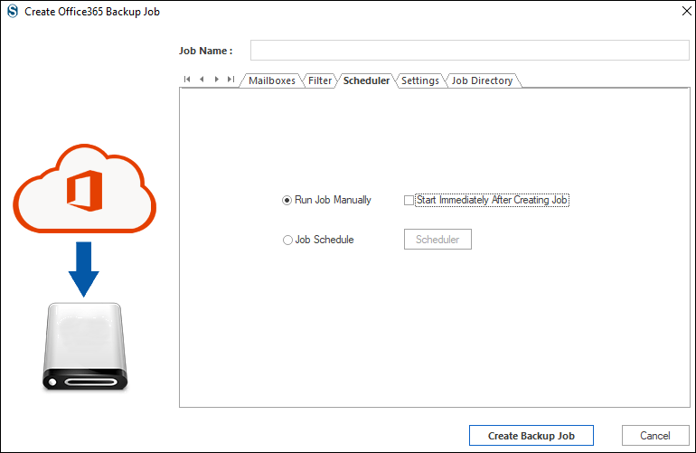 Go to the Scheduler option