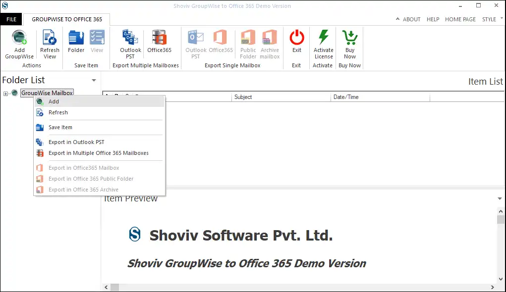 Add GroupWise 