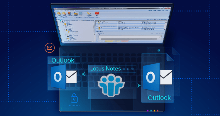 how to configure lotus notes email in outlook