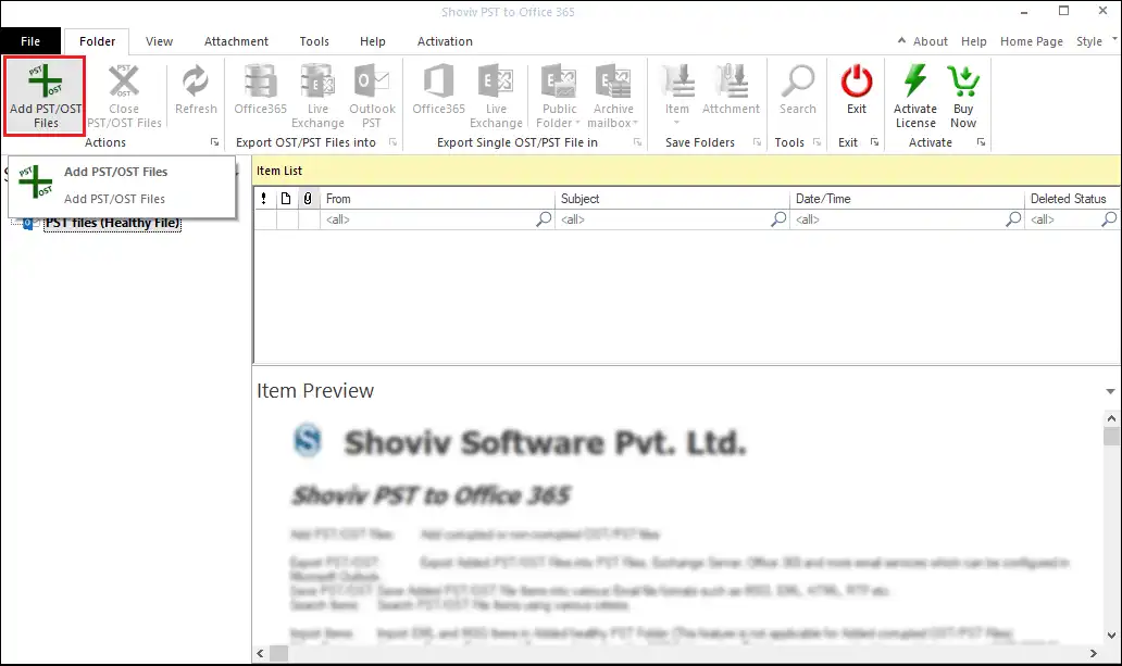 Import PST to Office 365