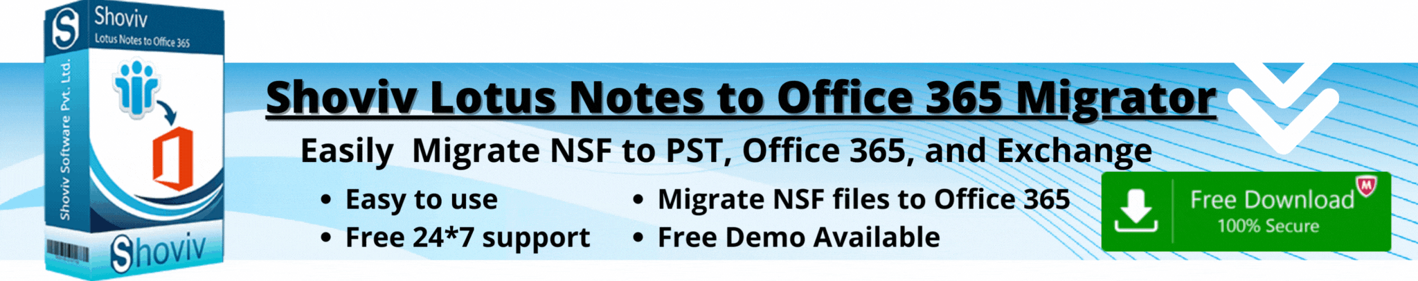 Shoviv Lotus Notes to Office 365 migrator