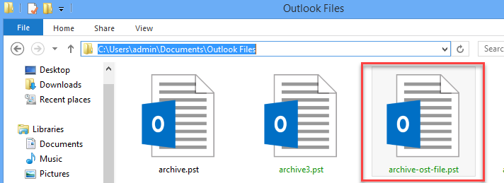 Locate your PST file in you chosen path. Convert OST file to PST