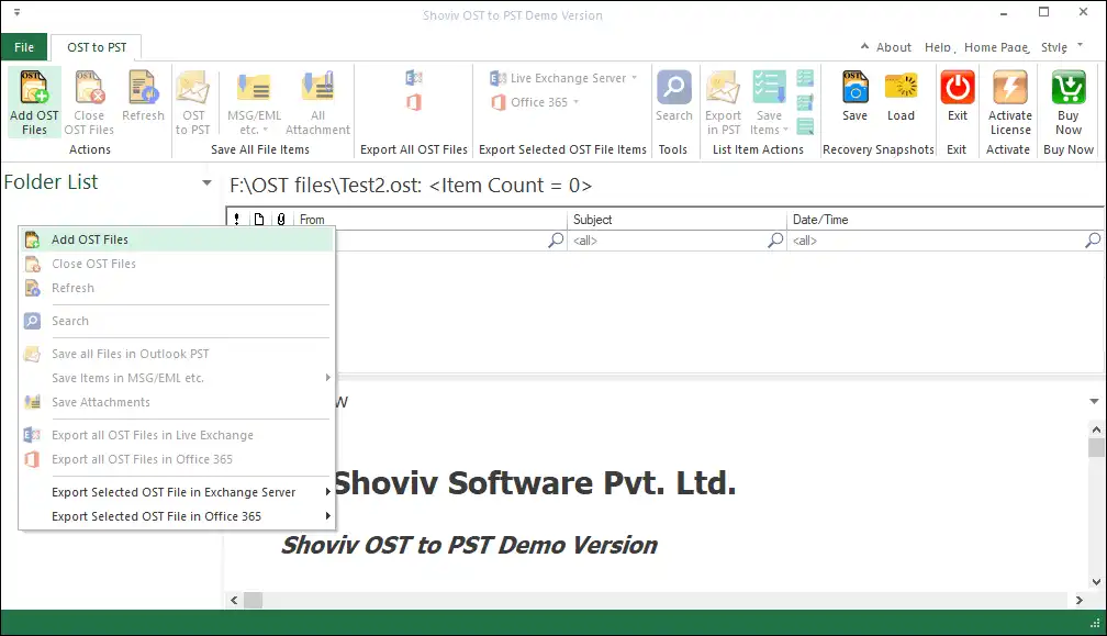 Repair OST File
