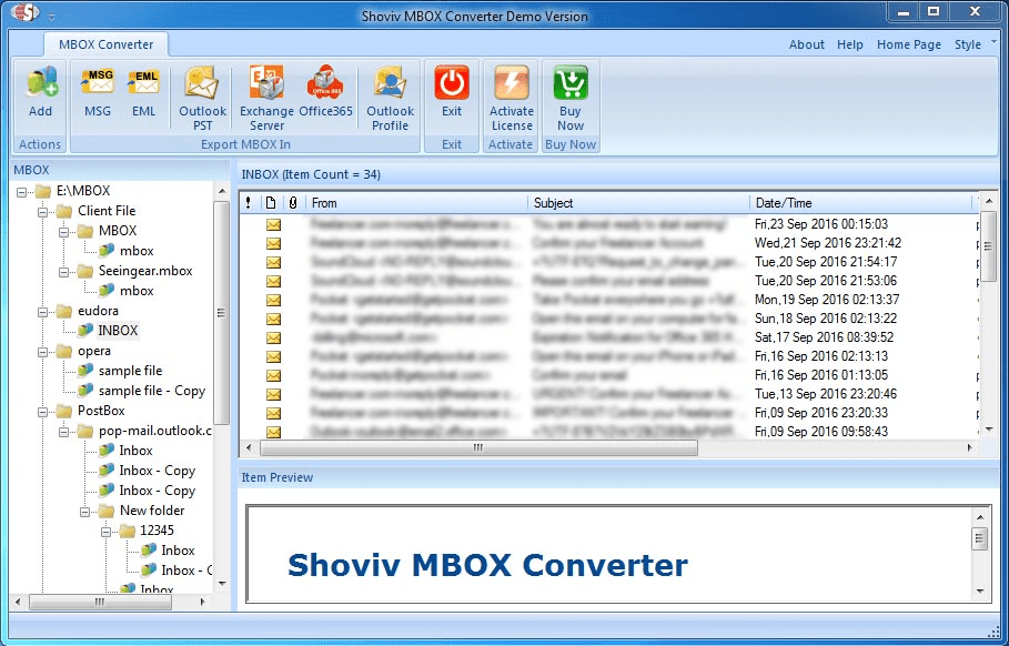 Outlook Import MBOX file 2
