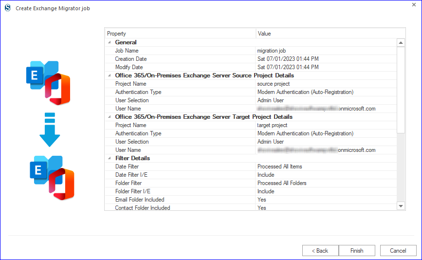 Shared Mailbox migration to Office 365 report