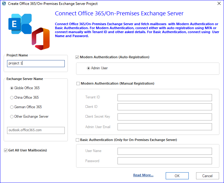 Create a new Shared mailbox migration project