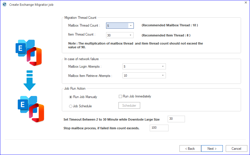 Speedup the Migration with thread count option