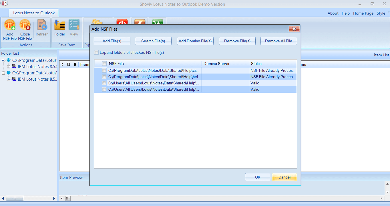 Lotus Notes to Outlook Converter tool Step1