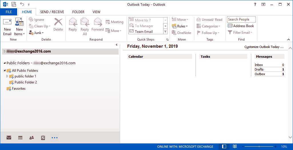 Export Exchange Public Folders to PST1