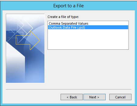 Export Exchange Public Folders to PST4