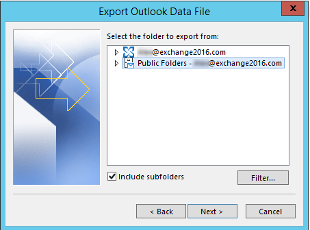 Export Exchange Public Folders to PST5