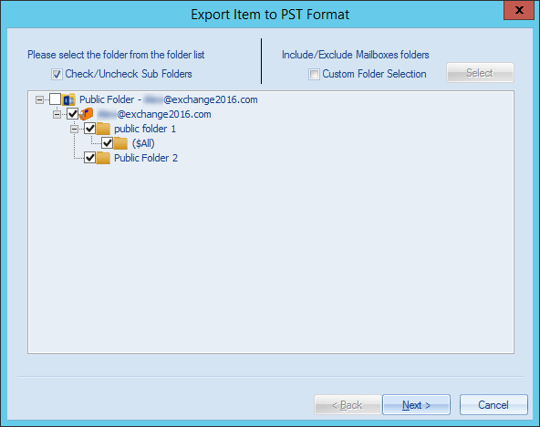 Export Exchange Public Folders to PST 1