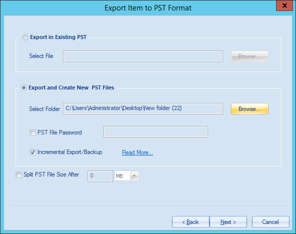 Export Exchange Public Folders to PST 2