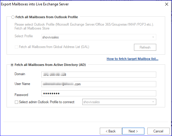 add the needed details to fetch the mailboxes