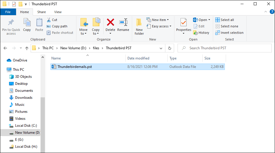 Backup Thunderbird Emails 10