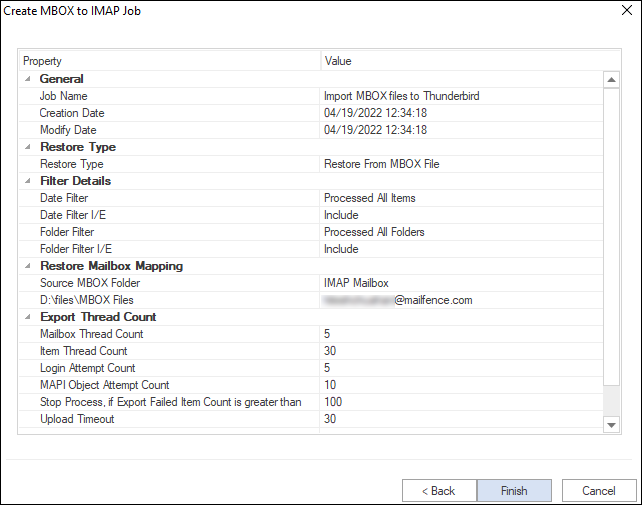 MBOX files to Thunderbird 7
