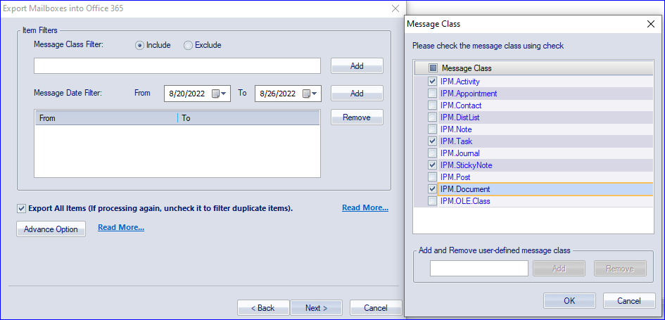 users can use advance options 