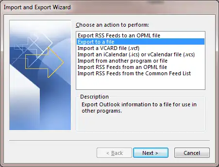 Export as a file