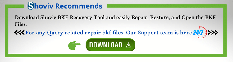 recover bkf files with shoviv