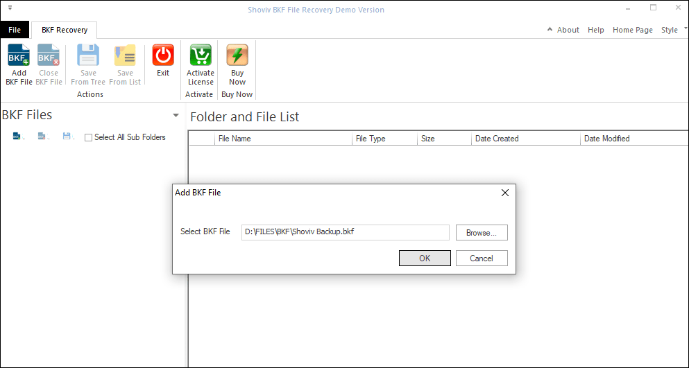 after selecting the file, click on the OK