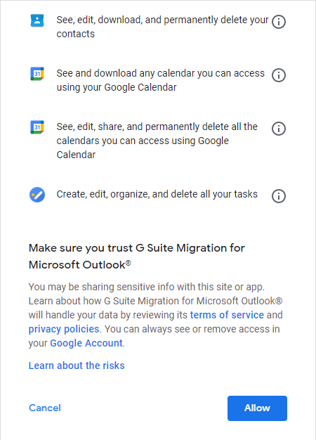 Grant access