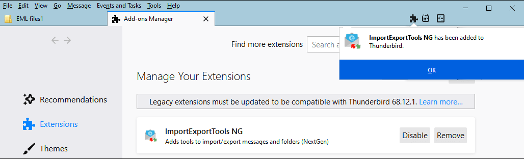 Import Windows Live Mail EML files to Thunderbird img-04