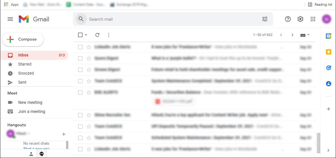 Export Gmail emails using IMAP