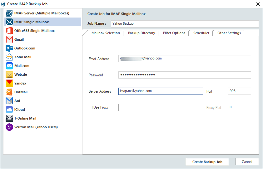 Downloads yahoo emails 