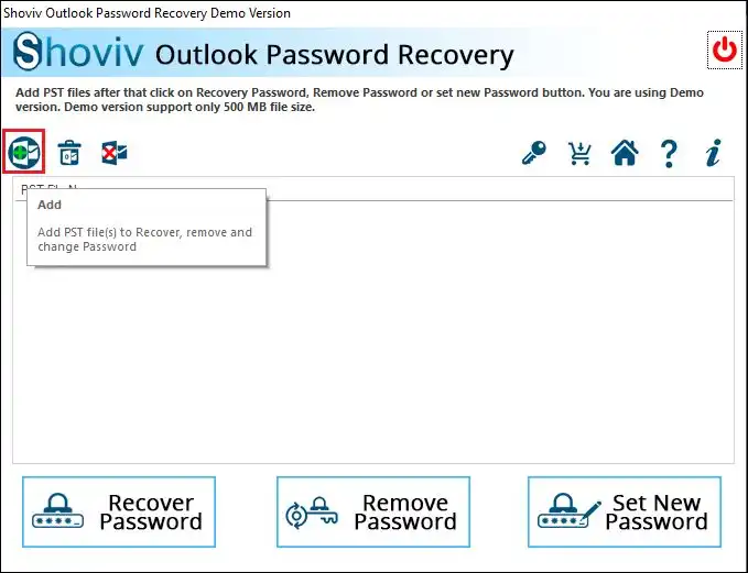 Outlook Password Recovery Tool img-1