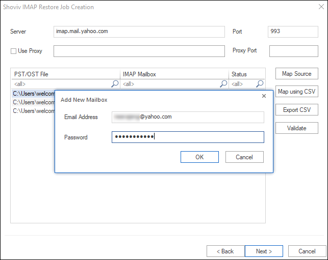Import PST to Yahoo mail 2
