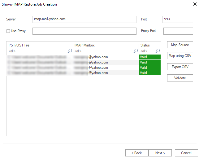 Import PST to Yahoo mail 3
