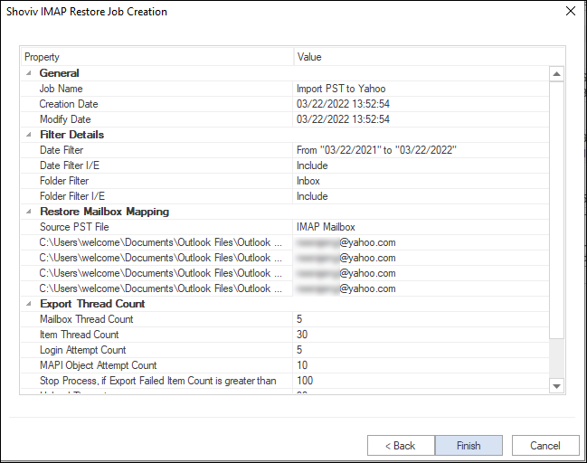 import PST to Yahoo mail 6