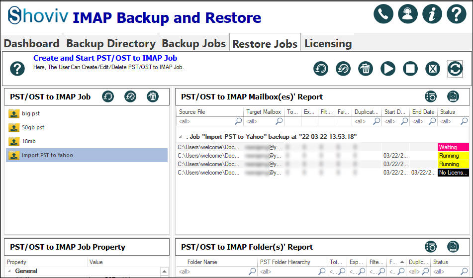 import PST to Yahoo mail 7