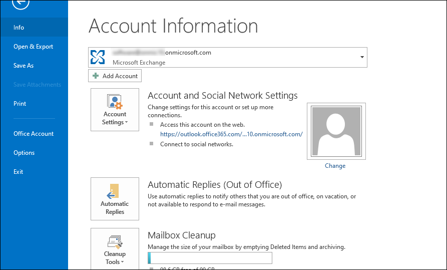 Export Outlook 365 Screenshot 1