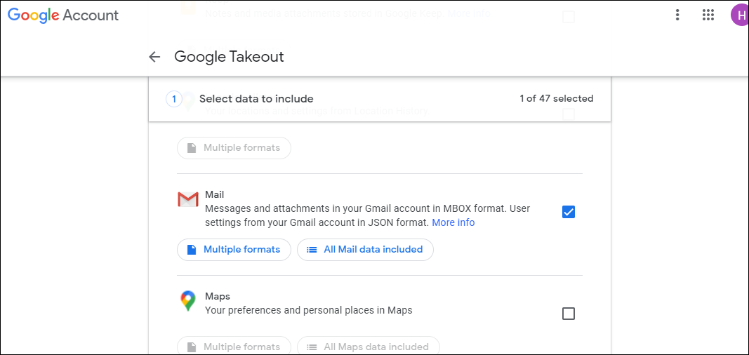 PST Data into MBOX 1