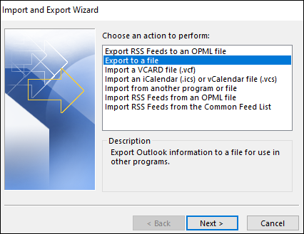Export Outlook 365 Screenshot 3