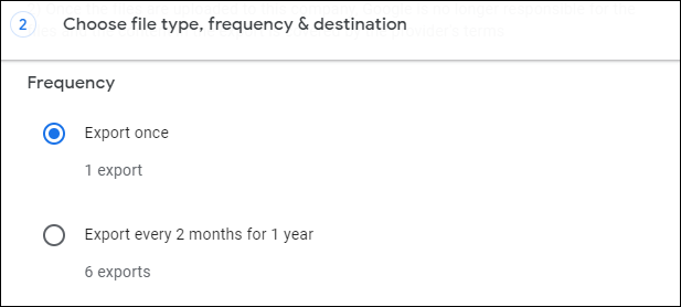 Select delivery method