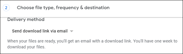 choose type, frequency and size