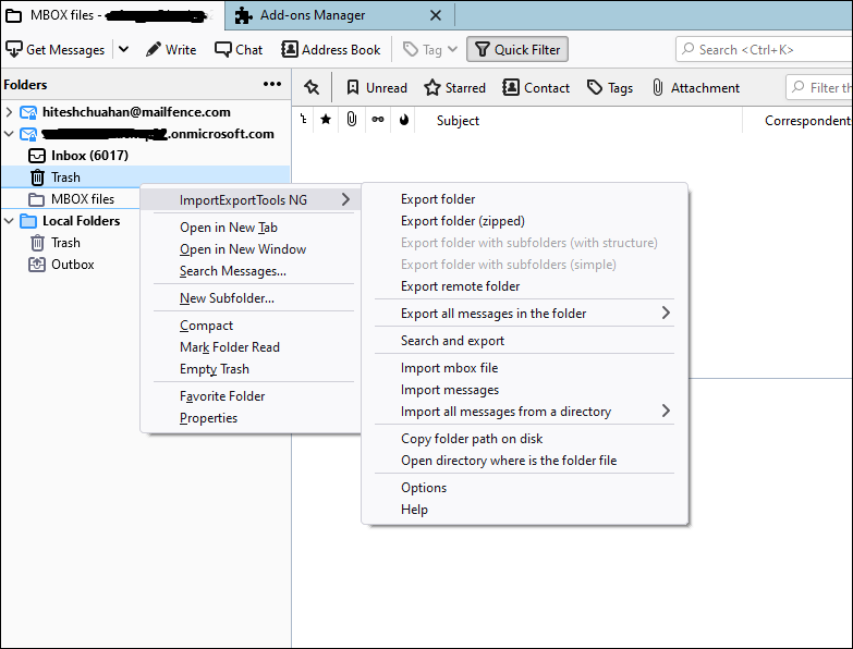 search for ImportExportToolNG 